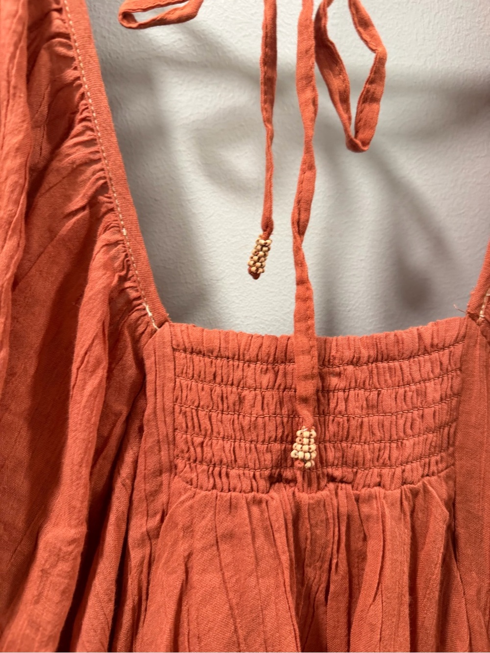 Free people Joelle tunic dress in bronzer size M new without tags mini dress - Picture 11 of 12